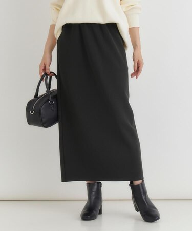 HONEYSUCKLE ROSE(ハニーサックルローズ)【レディース】【「楽」して「ちゃんと見え」が一番使える!】カットジョーゼットタイトスカート