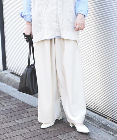HONEYSUCKLE ROSE(ハニーサックルローズ)【レディース】ウエストシャーリングパンツ