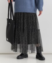 HONEYSUCKLE ROSE(ハニーサックルローズ)【レディース】レオパード柄チュールスカート