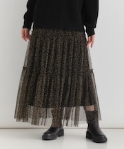 HONEYSUCKLE ROSE(ハニーサックルローズ)【レディース】レオパード柄チュールスカート