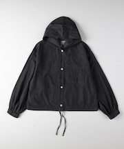 BACK NUMBER(バックナンバー)【レディース】デニムフードシャツ