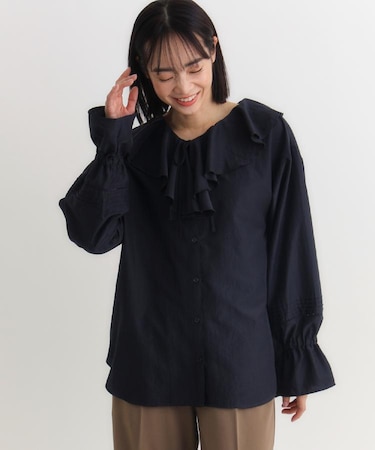 HONEYSUCKLE ROSE(ハニーサックルローズ)【レディース】フリルカラーブラウス