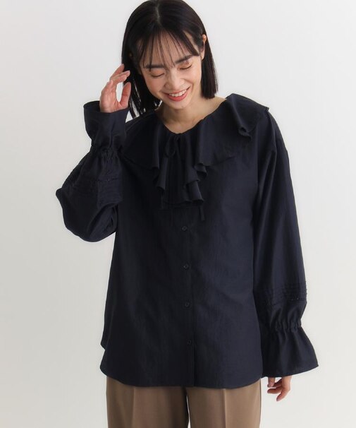 HONEYSUCKLE ROSE(ハニーサックルローズ)【レディース】フリルカラーブラウス