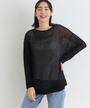 HONEYSUCKLE ROSE(ハニーサックルローズ)透かし編みニットプルオーバー
