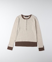 HONEYSUCKLE ROSE(ハニーサックルローズ)【レディース】レイヤードヘンリーセーター