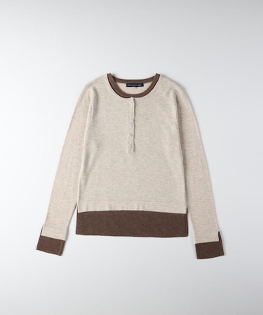 HONEYSUCKLE ROSE(ハニーサックルローズ)【レディース】レイヤードヘンリーセーター