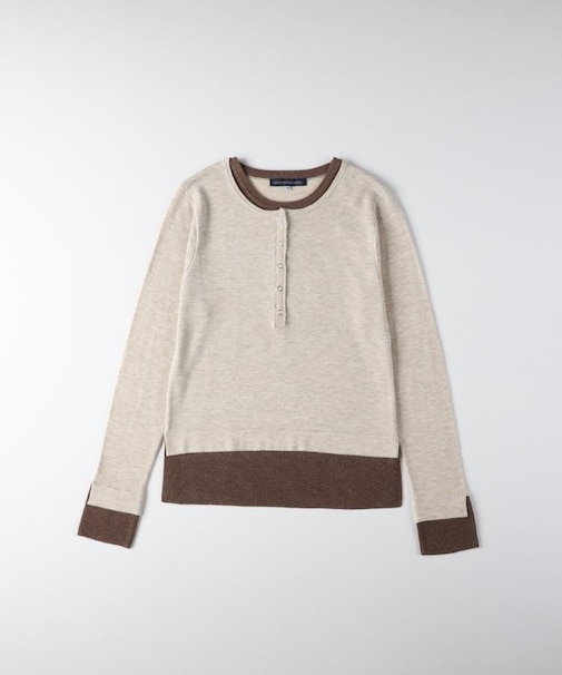 HONEYSUCKLE ROSE(ハニーサックルローズ)【レディース】レイヤードヘンリーセーター