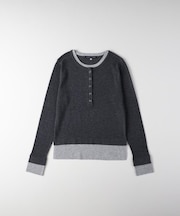 HONEYSUCKLE ROSE(ハニーサックルローズ)【レディース】レイヤードヘンリーセーター