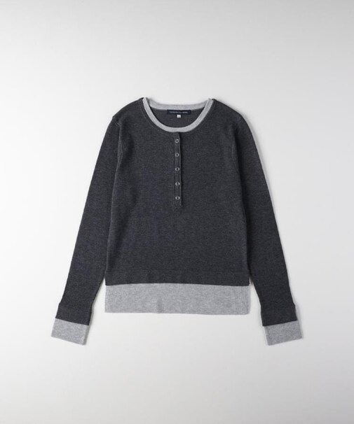 HONEYSUCKLE ROSE(ハニーサックルローズ)【レディース】レイヤードヘンリーセーター