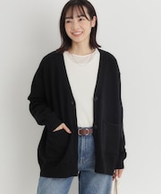 HONEYSUCKLE ROSE(ハニーサックルローズ)【レディース】コットン混Ｖネックカーディガン