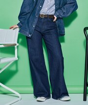 HONEYSUCKLE ROSE(ハニーサックルローズ)【レディース】デニムワイドパンツ