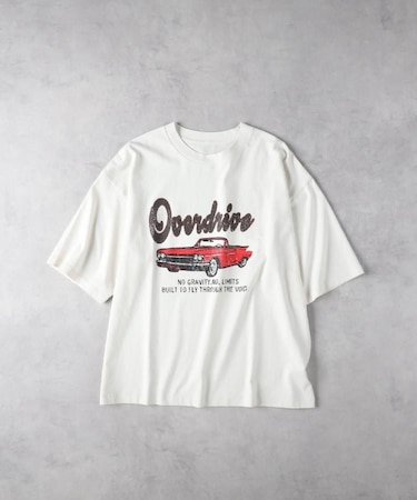 HONEYSUCKLE ROSE(ハニーサックルローズ)【レディース】【店舗で人気】アシッド加工プリントTシャツ
