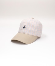 BEVERLY HILLS POLO CLUB(ビバリーヒルズポロクラブ)【レディース】ワンポイント刺繍チェック柄キャップ