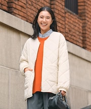 HONEYSUCKLE ROSE(ハニーサックルローズ)【レディース】【腰回りもカバー】キルティングジャケット