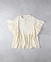 HONEYSUCKLE ROSE(ハニーサックルローズ)【レディース】フリル切替ブラウス