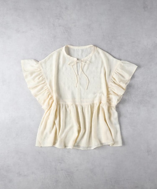 HONEYSUCKLE ROSE(ハニーサックルローズ)【レディース】フリル切替ブラウス