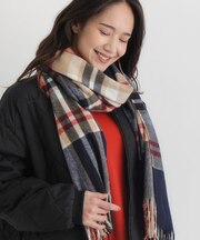 HONEYSUCKLE ROSE(ハニーサックルローズ)【レディース】チェック柄大判ストール