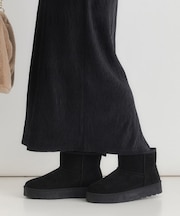 HONEYSUCKLE ROSE(ハニーサックルローズ)【レディース】フェイクムートンショートブーツ
