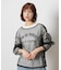 HONEYSUCKLE ROSE(ハニーサックルローズ)【レディース】チュールレイヤード長袖Tシャツ