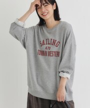 HONEYSUCKLE ROSE(ハニーサックルローズ)【レディース】ロゴスウェットプルオーバー(ゆったりシルエット/体型カバー)