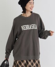 HONEYSUCKLE ROSE(ハニーサックルローズ)【レディース】ロゴスウェットプルオーバー(ゆったりシルエット/体型カバー)