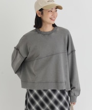 HONEYSUCKLE ROSE(ハニーサックルローズ)【レディース】切り替えデザインスウェットプルオーバー