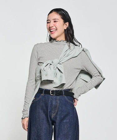 HONEYSUCKLE ROSE(ハニーサックルローズ)【レディース】ハイネックロングスリーブTシャツ