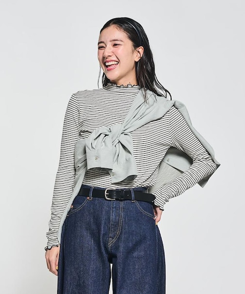 HONEYSUCKLE ROSE(ハニーサックルローズ)【レディース】ハイネックロングスリーブTシャツ