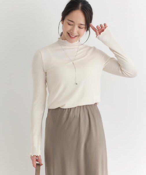 HONEYSUCKLE ROSE(ハニーサックルローズ)【レディース】ハイネックロングスリーブTシャツ
