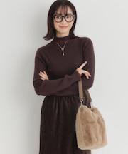 HONEYSUCKLE ROSE(ハニーサックルローズ)【レディース】配色ハイネックセーター