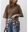 HONEYSUCKLE ROSE(ハニーサックルローズ)【レディース】【見た目は秋、機能は夏】「インレイ」ショートTシャツ(接触冷感/UVカット)