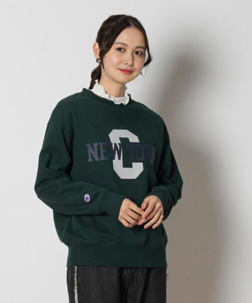 Champion(チャンピオン)【レディース】プリント裏毛クルースウェット