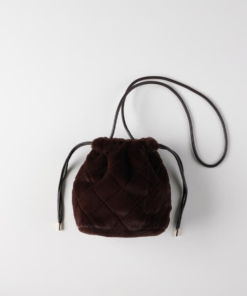 HONEYSUCKLE ROSE(ハニーサックルローズ)【レディース】フェイクファー巾着バッグ