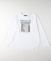 HONEYSUCKLE ROSE(ハニーサックルローズ)【レディース】ラウンドヘムロングスリーブTシャツ