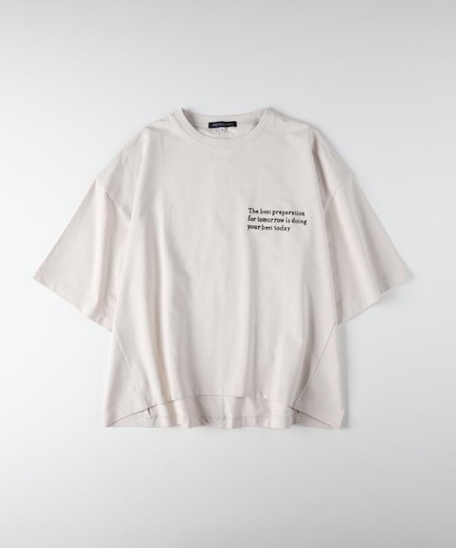 HONEYSUCKLE ROSE(ハニーサックルローズ)【レディース】【見た目は秋、機能は夏】「インレイ」ロゴTシャツ(接触冷感/UVカット)
