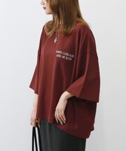 HONEYSUCKLE ROSE(ハニーサックルローズ)【レディース】【見た目は秋、機能は夏】「インレイ」ロゴTシャツ(接触冷感/UVカット)