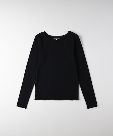 HONEYSUCKLE ROSE(ハニーサックルローズ)【レディース】リブメローロングスリーブTシャツ