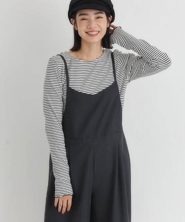 HONEYSUCKLE ROSE(ハニーサックルローズ)【レディース】リブメローロングスリーブTシャツ