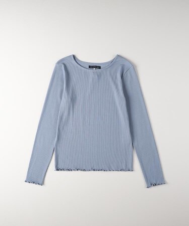 HONEYSUCKLE ROSE(ハニーサックルローズ)【レディース】リブメローロングスリーブTシャツ