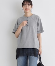 HONEYSUCKLE ROSE(ハニーサックルローズ)【サマスウェ】ヘンリードルマンプルオーバー