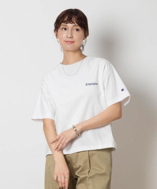 Champion(チャンピオン)【レディース】ショート丈ロゴTシャツ