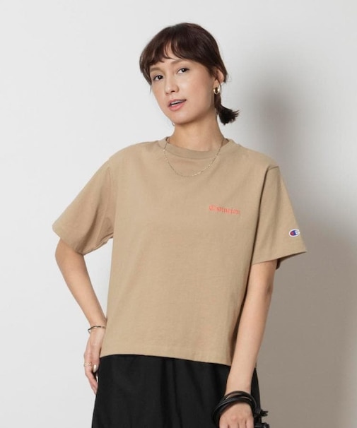 Champion(チャンピオン)【レディース】ショート丈ロゴTシャツ