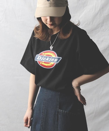 Dickies(ディッキーズ)【レディース】アイコンロゴクロップドＴシャツ