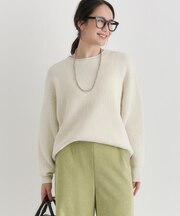 HONEYSUCKLE ROSE(ハニーサックルローズ)【レディース】畦編みクルーネックセーター