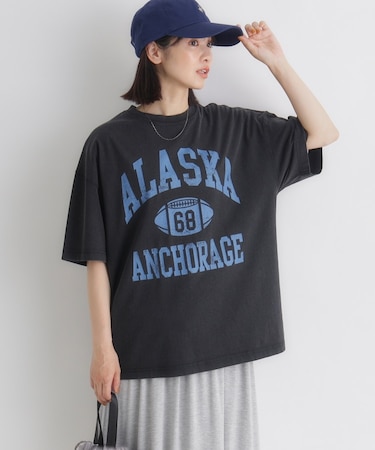 HONEYSUCKLE ROSE(ハニーサックルローズ)アシッド加工ロゴプリントTシャツ