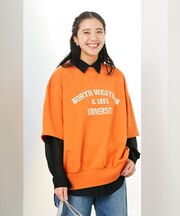 HONEYSUCKLE ROSE(ハニーサックルローズ)【サマスウェ】カレッジロゴＴシャツ