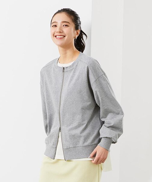 HONEYSUCKLE ROSE(ハニーサックルローズ)【サマスウェ】ジップカーディガン