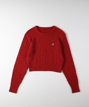 BEVERLY HILLS POLO CLUB(ビバリーヒルズポロクラブ)【レディース】ケーブルセーター