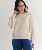 HONEYSUCKLE ROSE(ハニーサックルローズ)【レディース】もちもちオフショルダーセーター