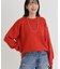 HONEYSUCKLE ROSE(ハニーサックルローズ)【レディース】【スウェット感覚のニット】「やわラク」スウェットライクセーター（洗濯機で洗える）